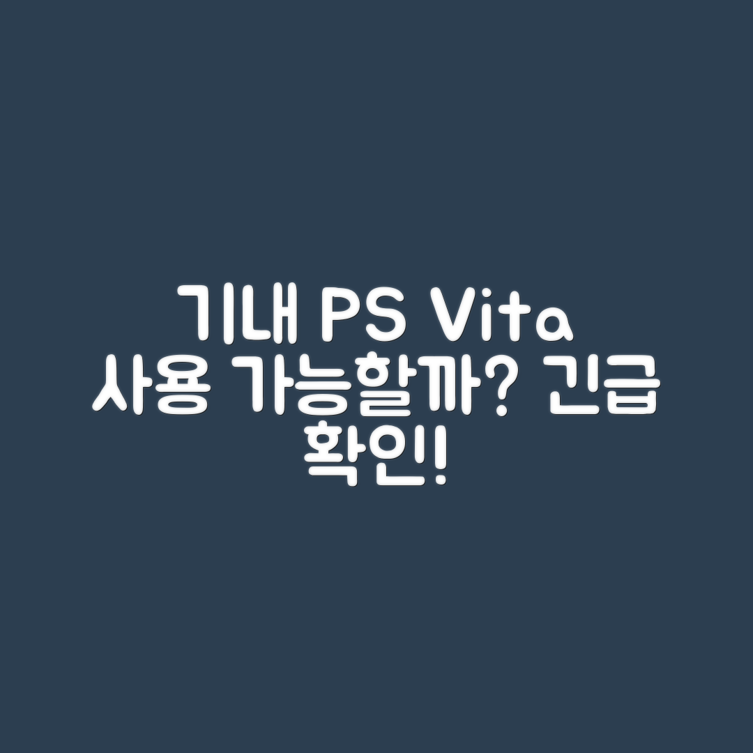 기내에서 PS Vita, 사용할 수 있을까?