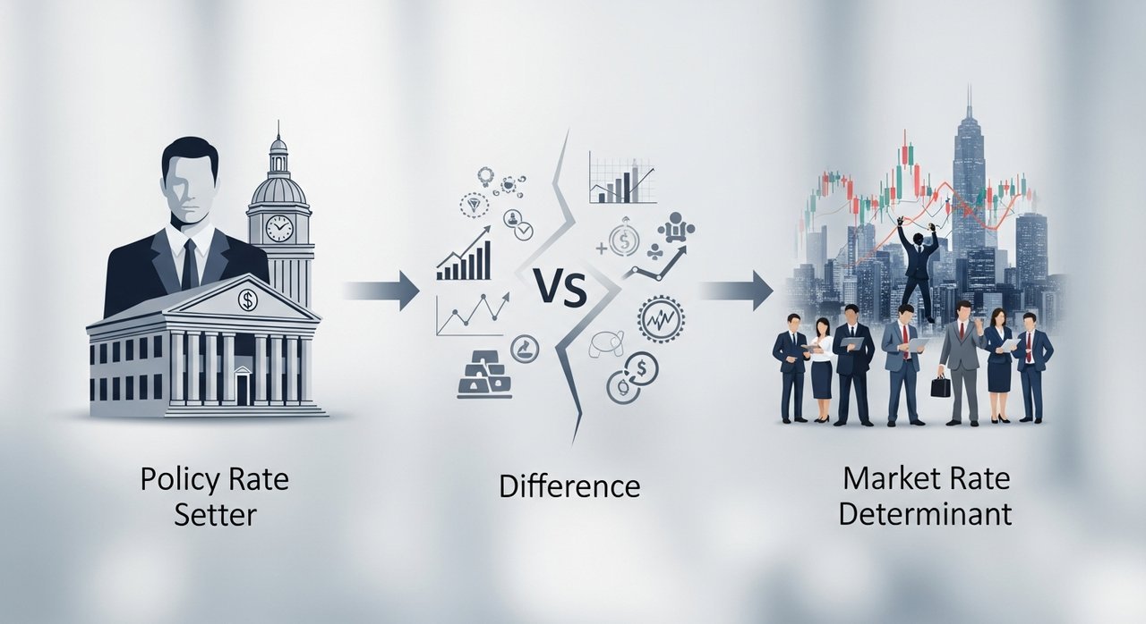 정책금리와 시장금리 차이 결정 주체 비교, 핵심 3가지!